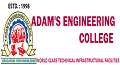 Adam's Engineering College logo